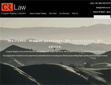 Tablet Screenshot of crlaw.co.nz